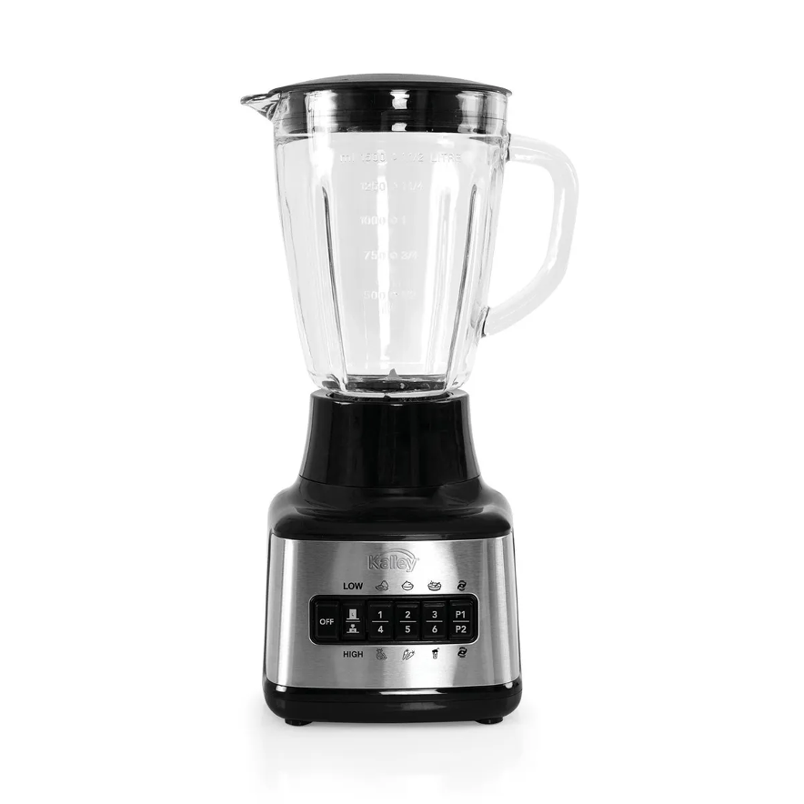 Licuadora Kalley 1.5 Litros Vaso Vidrio - Cocina Saludable