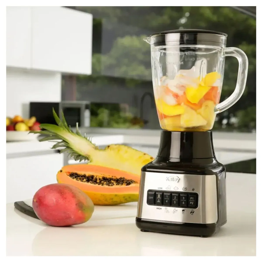 Licuadora Kalley 1.5 Litros Vaso Vidrio - Cocina Saludable