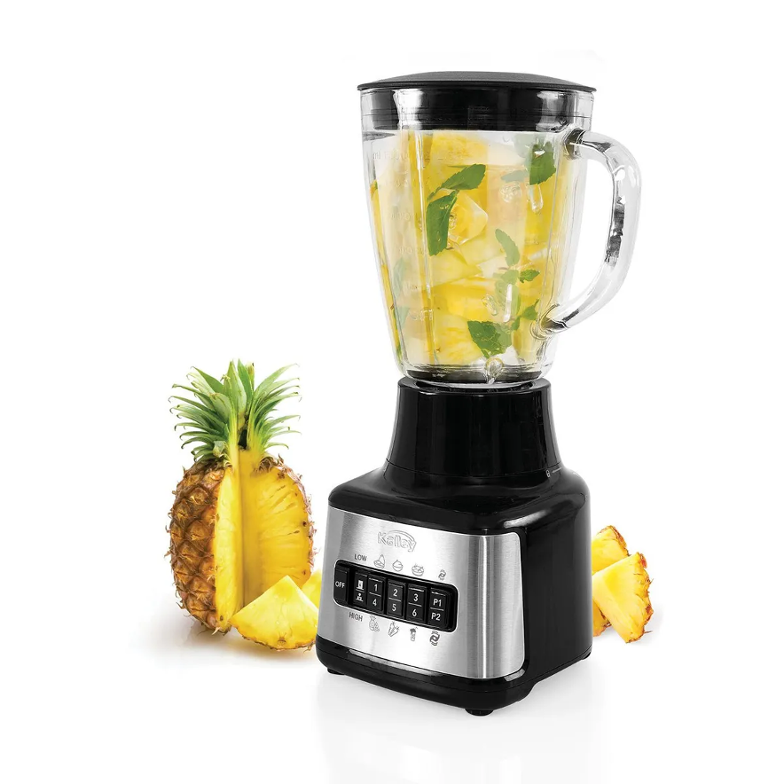 Licuadora Kalley 1.5 Litros Vaso Vidrio - Cocina Saludable